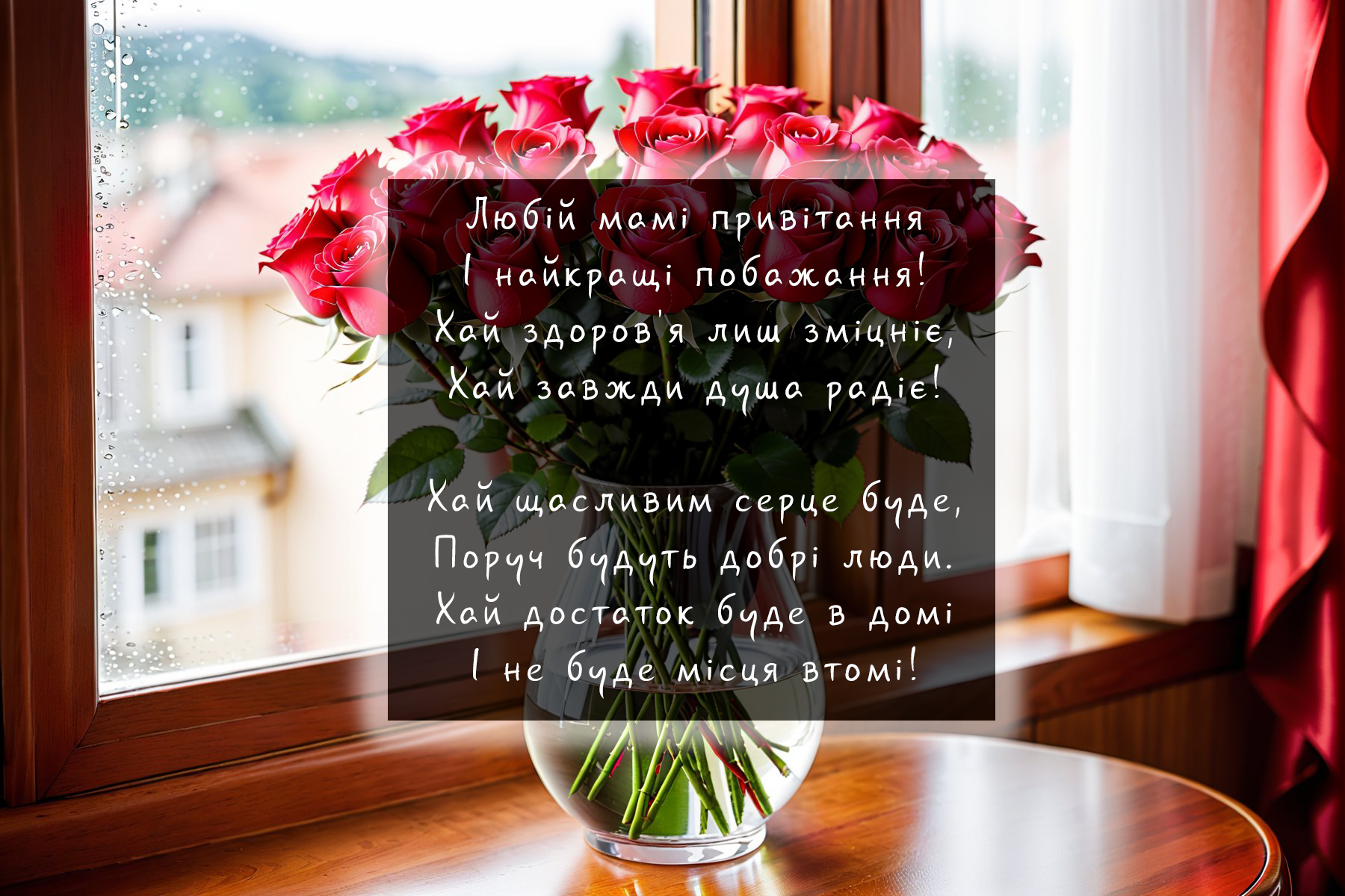 вітання мамі у віршах від родини